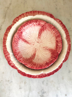 Pink/Cream Radicchio Dinner Plate