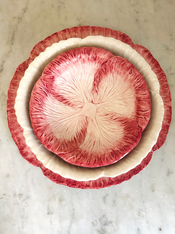 Pink/Cream Radicchio Dinner Plate