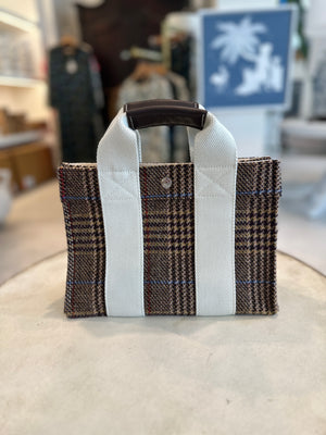 Flannel Tote, Small Brown