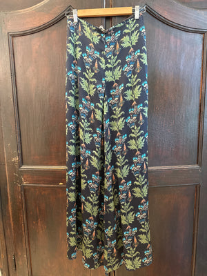 Persian Botanic Blair Navy Silk Pants