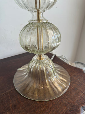 Orlina Gold Speck Murano Lamp