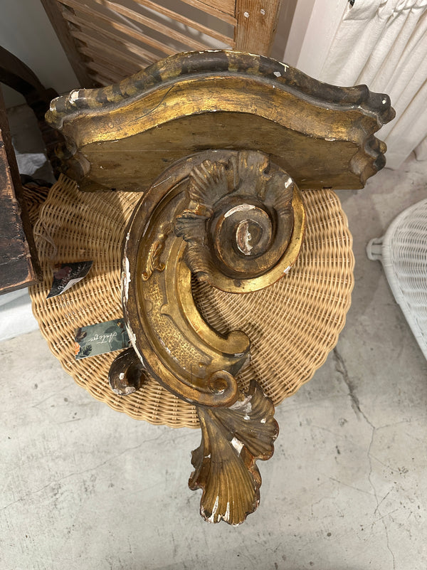 Antique Italian Wood Corbel