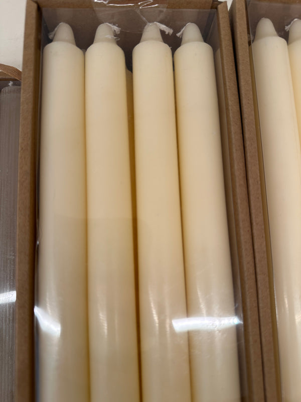 Cream Taper Candles – Set of 12