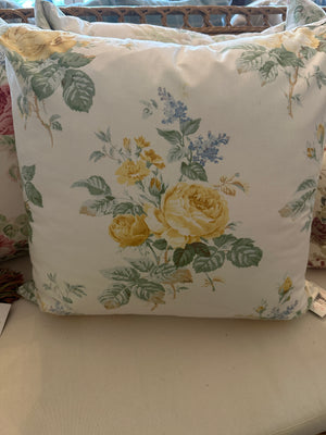 Jane Churchill Yellow Roses Pillow