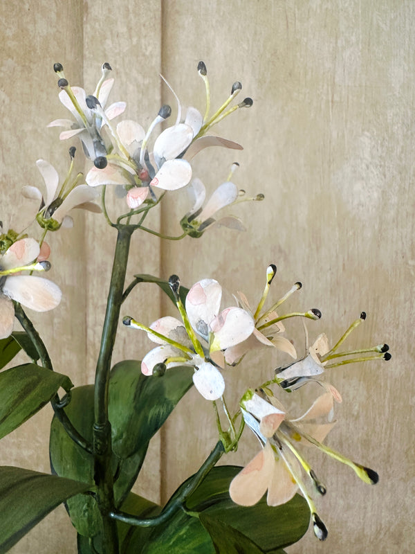 Metal Honeysuckle Flower Sculpture