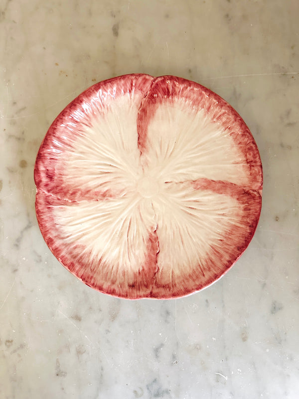 Pink/Cream Radicchio Salad Plate