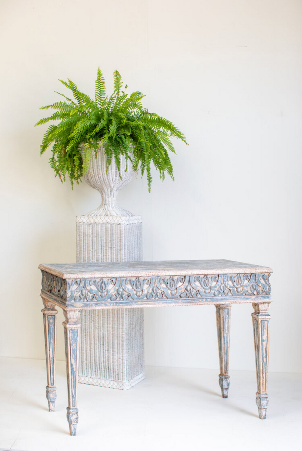 Casimir Antique Louis XVI Carved Console