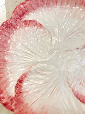 Pink/Cream Radicchio Dinner Plate