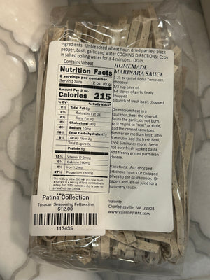 Tuscan Seasoning Fettuccine Pasta