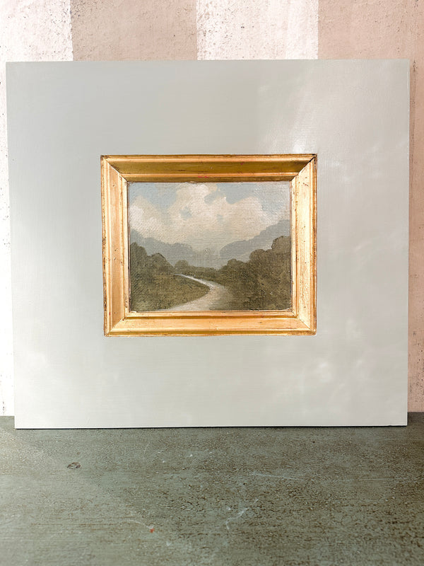 22x24 Burlap Landscape Painting