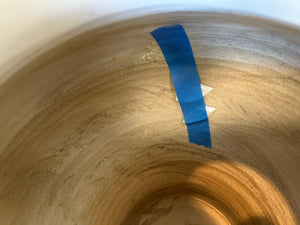 Small Brown & White Dragon Urn *As Is