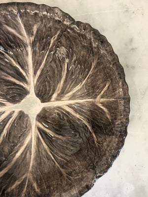 Brown Radicchio Serving Bowl