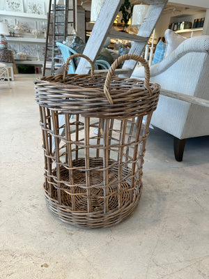 Wicker Handle Basket