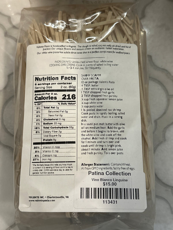 Vino Bianco Linguine Pasta
