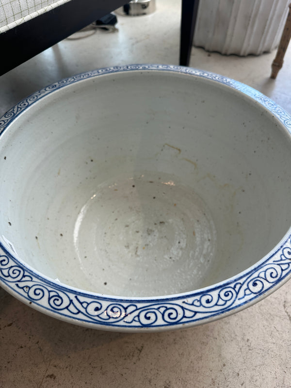 Blue & White Fish Planter