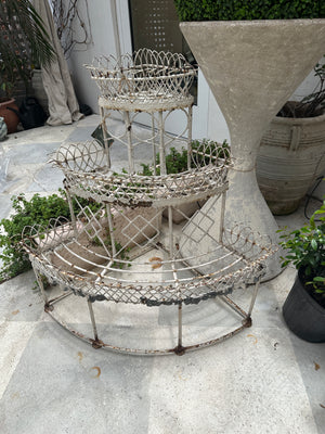 Antique Wire Plant Stand