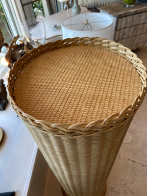 Natural Wicker Pedestal