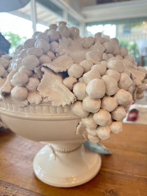 Italian 1 Piece Ceramic Fruit Basket
