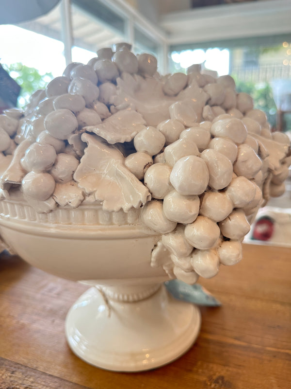 Italian 1 Piece Ceramic Fruit Basket