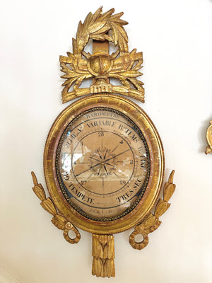 Clairmont Giltwood Barometer