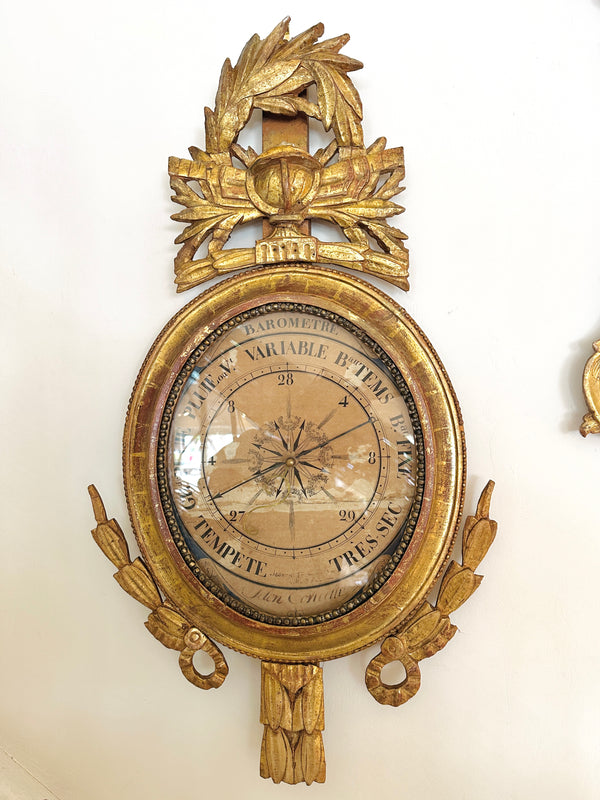 Clairmont Giltwood Barometer