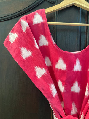 Raspberry Pink Handloom Caftan