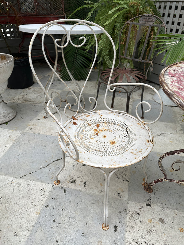 Antique Italian Iron Chair