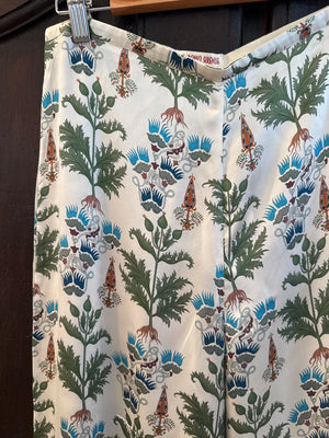 Persian Botanic Blair Ivory Silk Pants