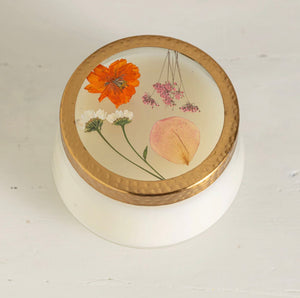 Pressed Floral Candle – Apricot Blossom