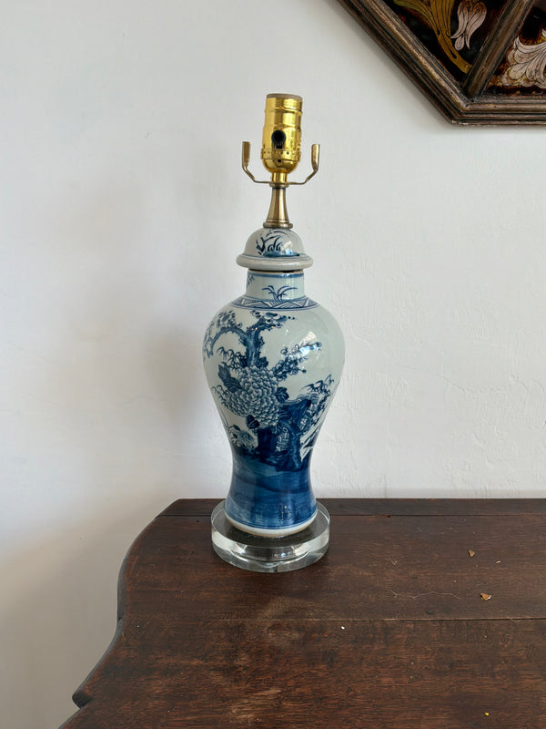 Azure Garden Ginger Jar Lamp