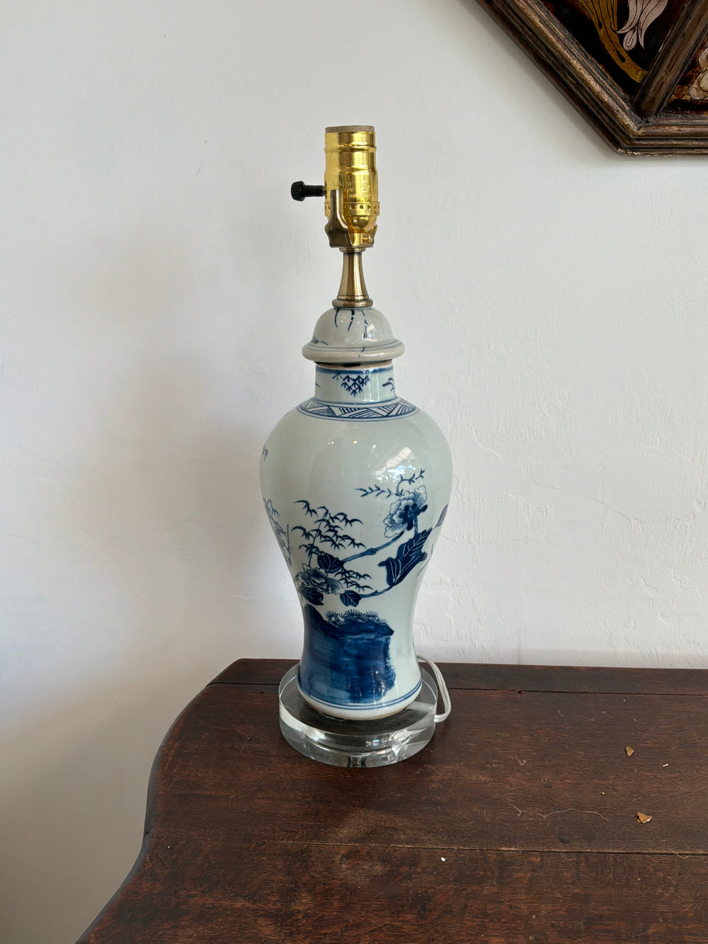 Azure Garden Ginger Jar Lamp