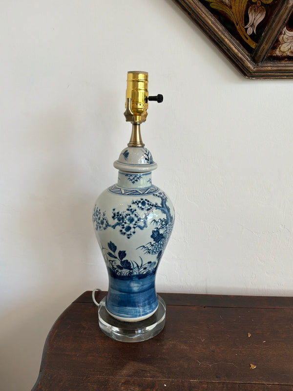 Azure Garden Ginger Jar Lamp