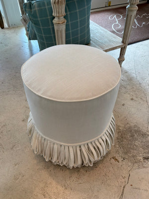 Livia Layered Fringe Ottoman