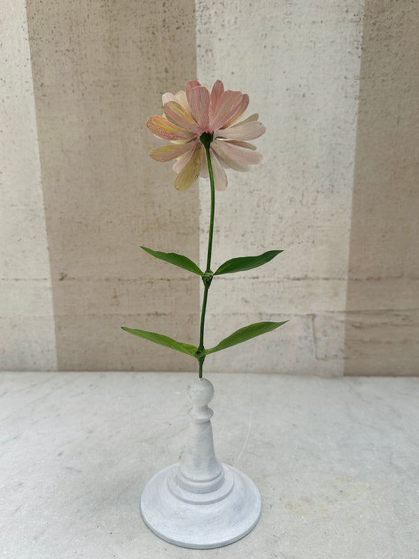 Pink Large Zinnia, 13"