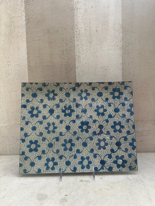 Blue Cottage 11x14 Tray