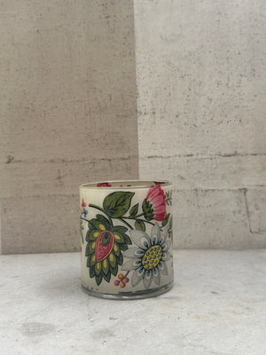 Floral Wallpaper Desk Cup