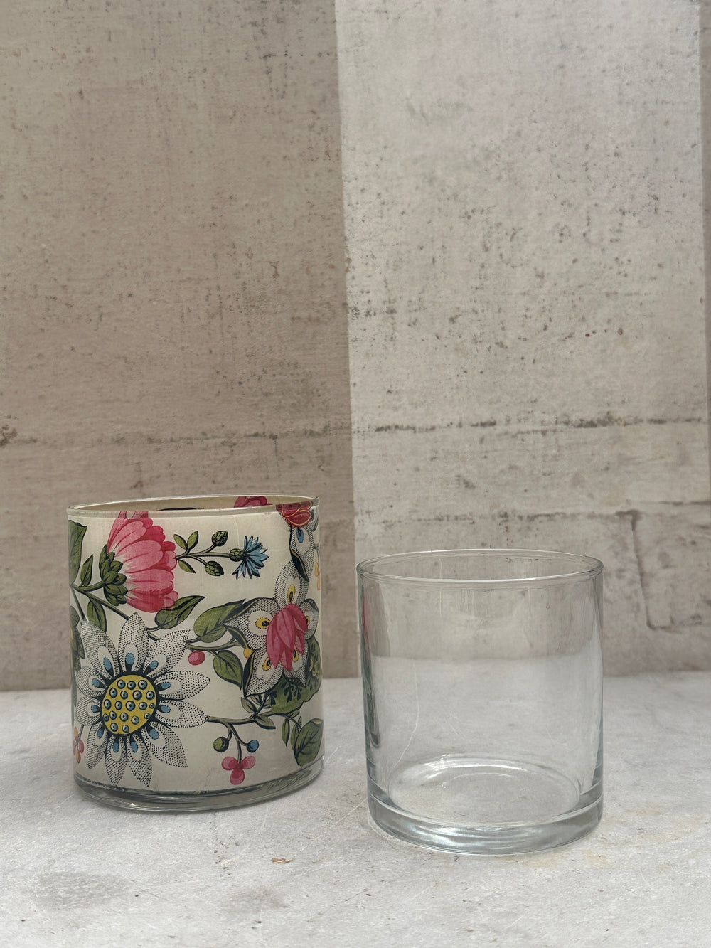 Floral Wallpaper Desk Cup