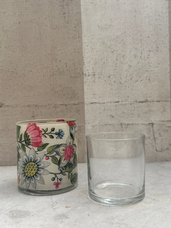 Floral Wallpaper Desk Cup