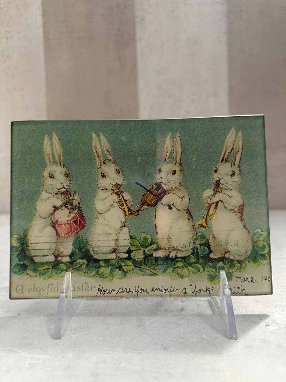 Joyful Easter Bunny Quartet Tray