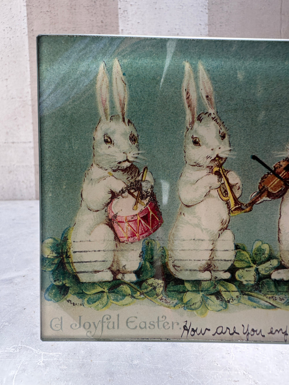 Joyful Easter Bunny Quartet Tray