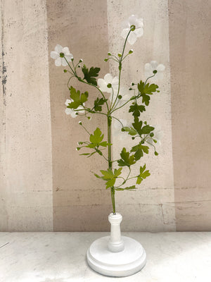 White Anemone Branch 22"
