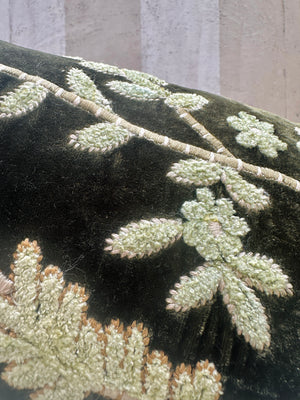 Dark Green Candolyn Velvet Pillow