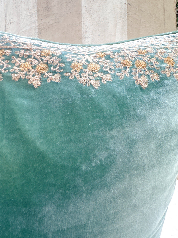 Lagoon Jamila Velvet Pillow