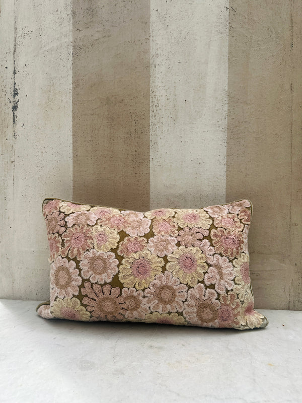 Silver Green Anouk Velvet Pillow