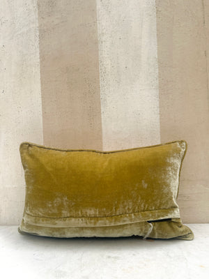 Silver Green Anouk Velvet Pillow