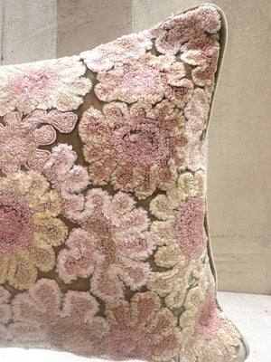 Silver Green Anouk Velvet Pillow