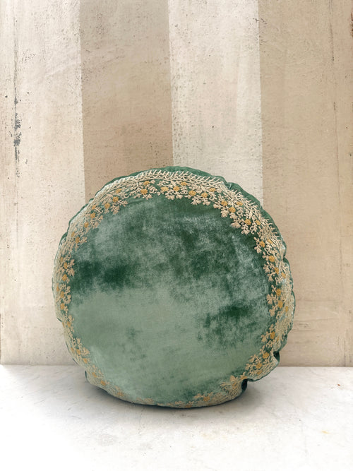 Round Lagoon Jamila Velvet Pillow