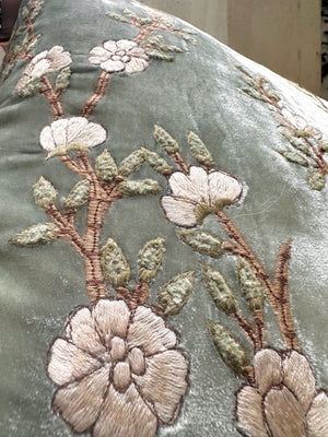 Ocean Tuileries Velvet Pillow