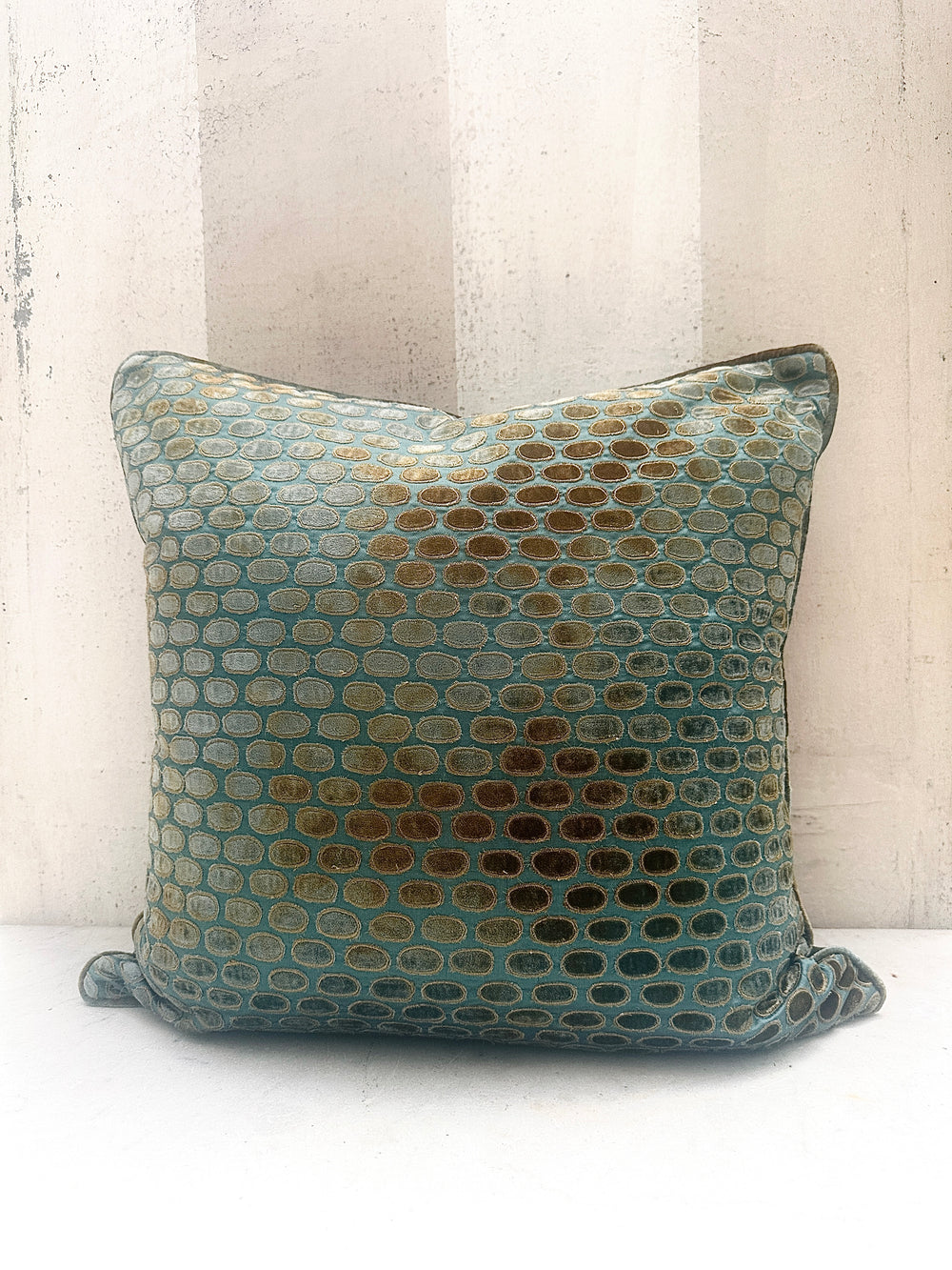 Shaded Lake Blume Velvet Pillow