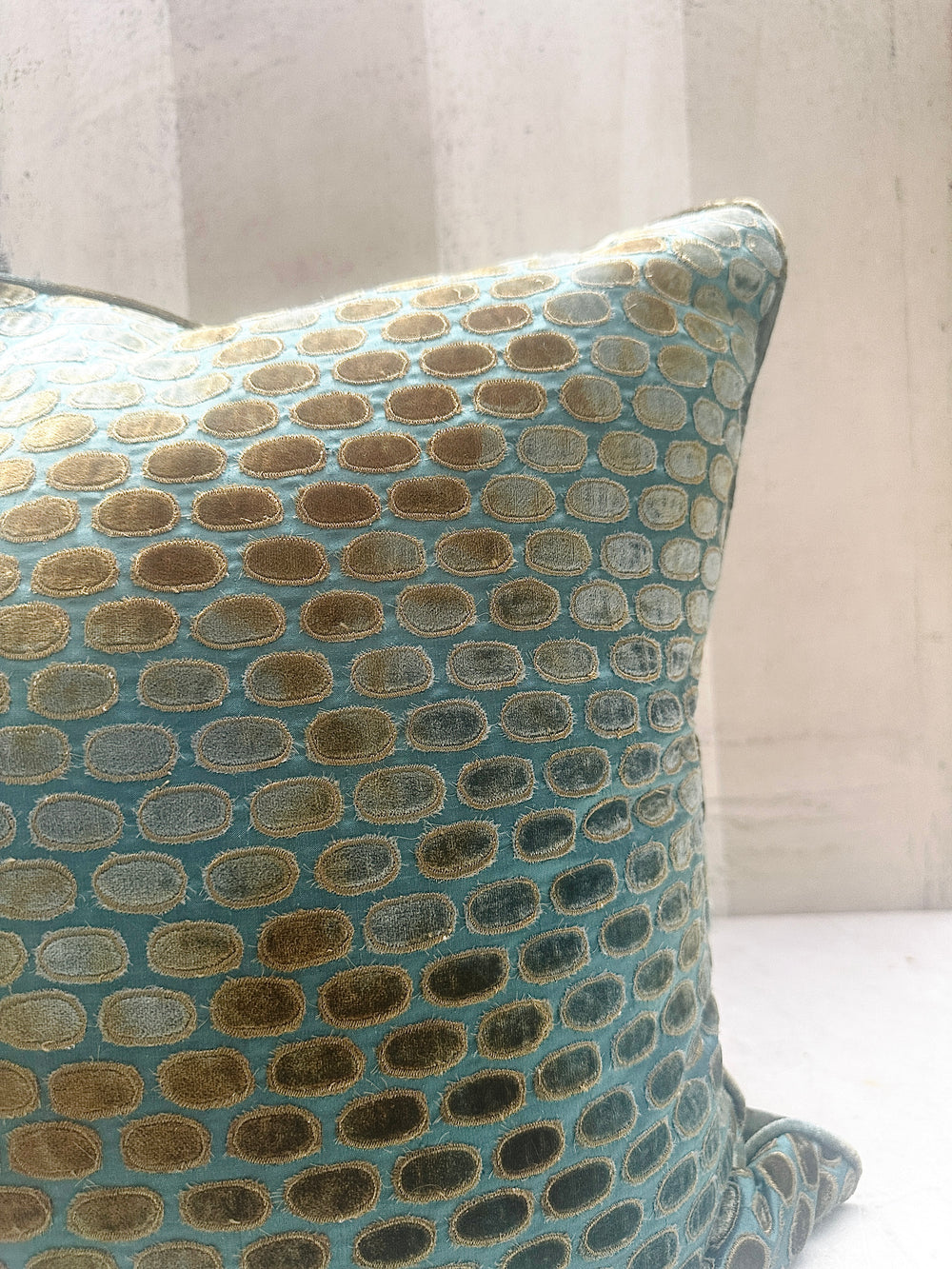 Shaded Lake Blume Velvet Pillow